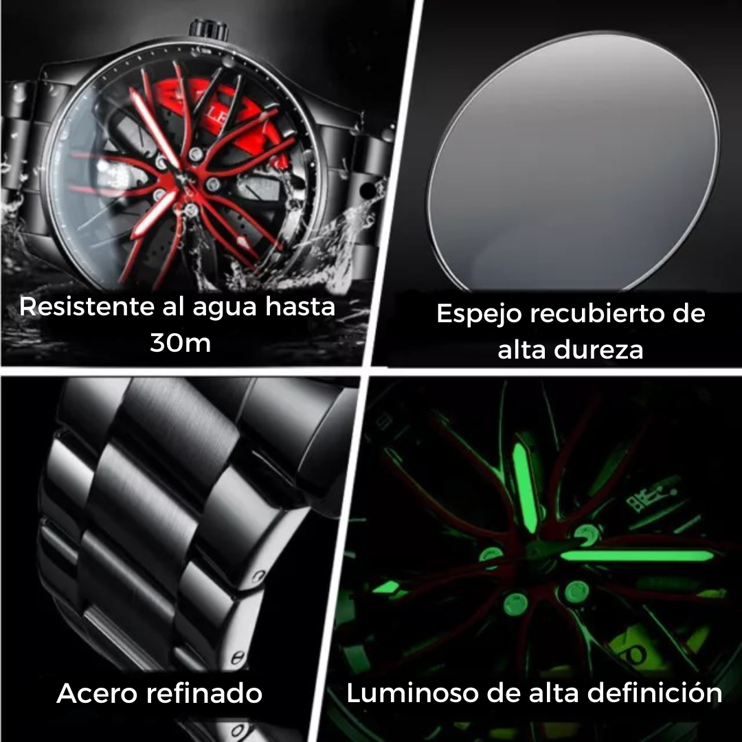 Reloj Giratorio De Lujo