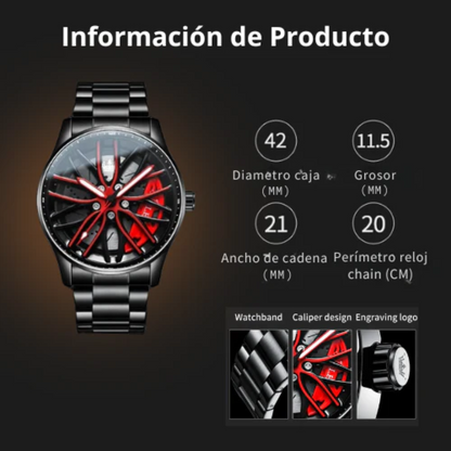 Reloj Giratorio De Lujo